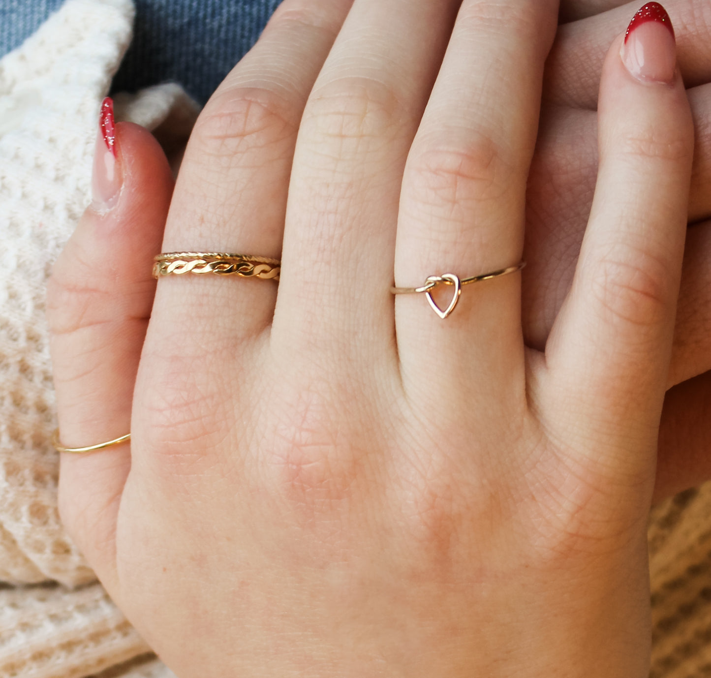 Heart Twist Ring