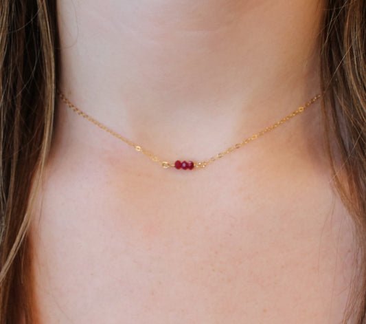 Ruby Stone Necklace