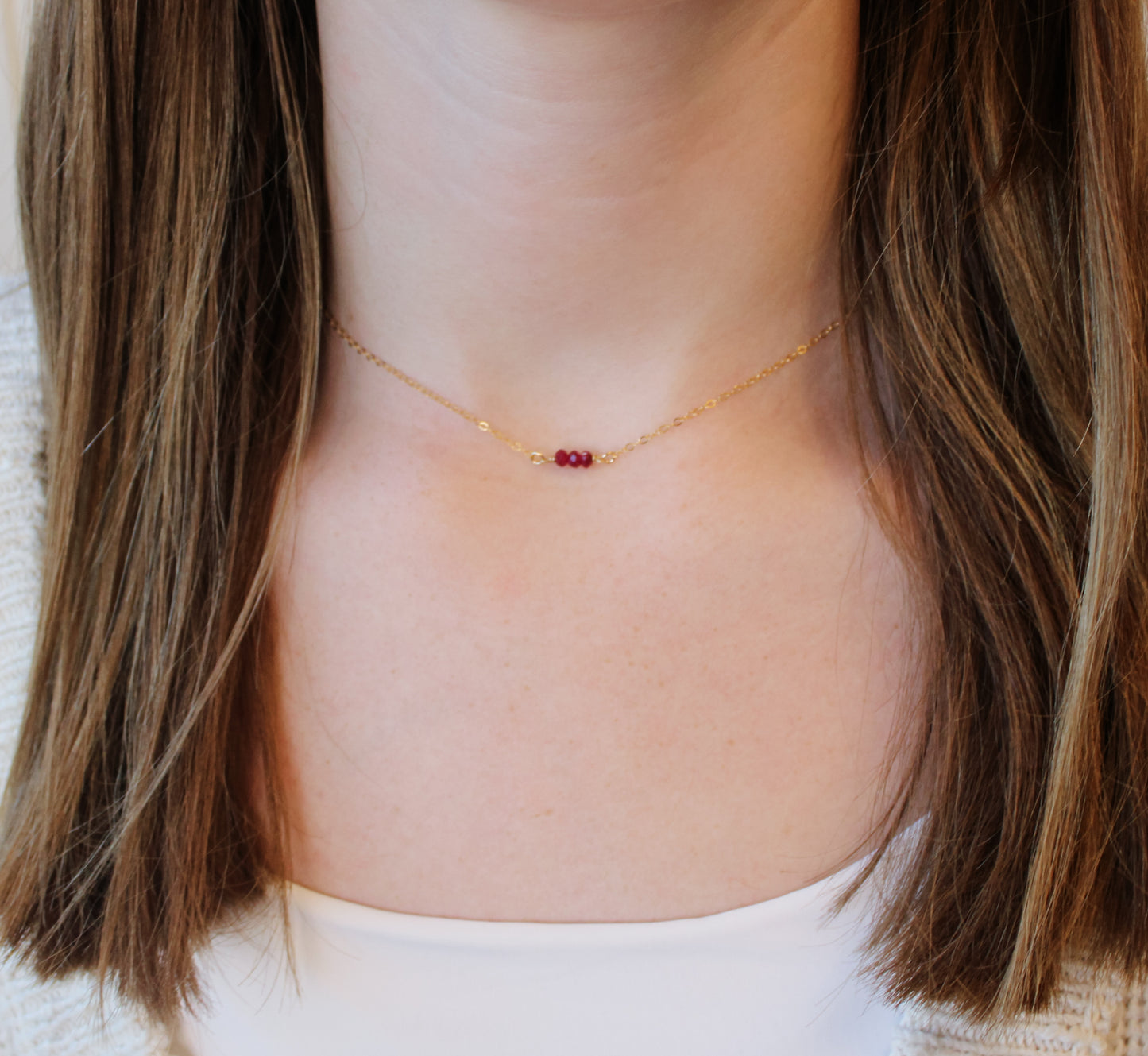 Ruby Stone Necklace