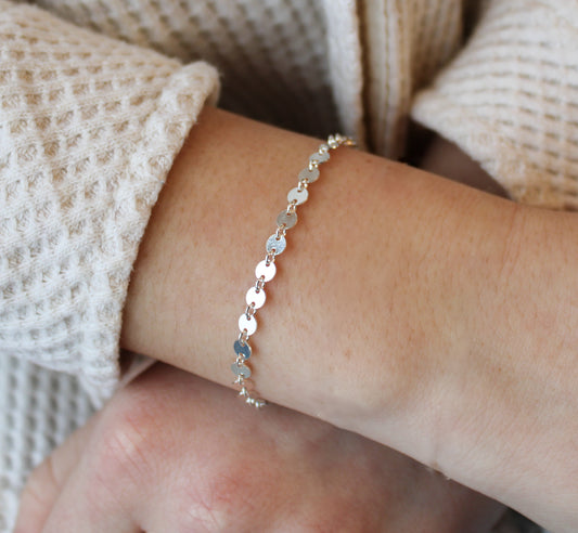 Sterling Silver Dot Bracelet