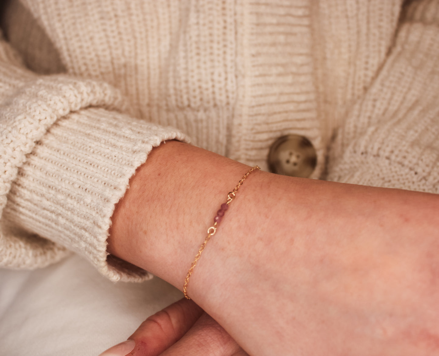 Pink Tourmaline Bracelet