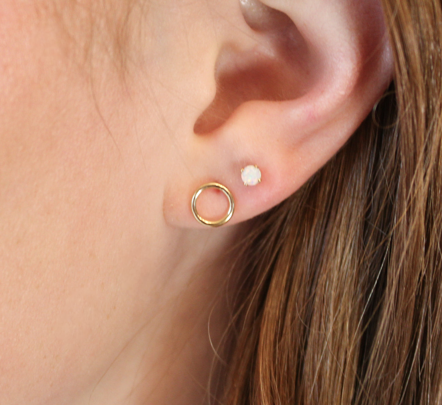 Open Circle Studs