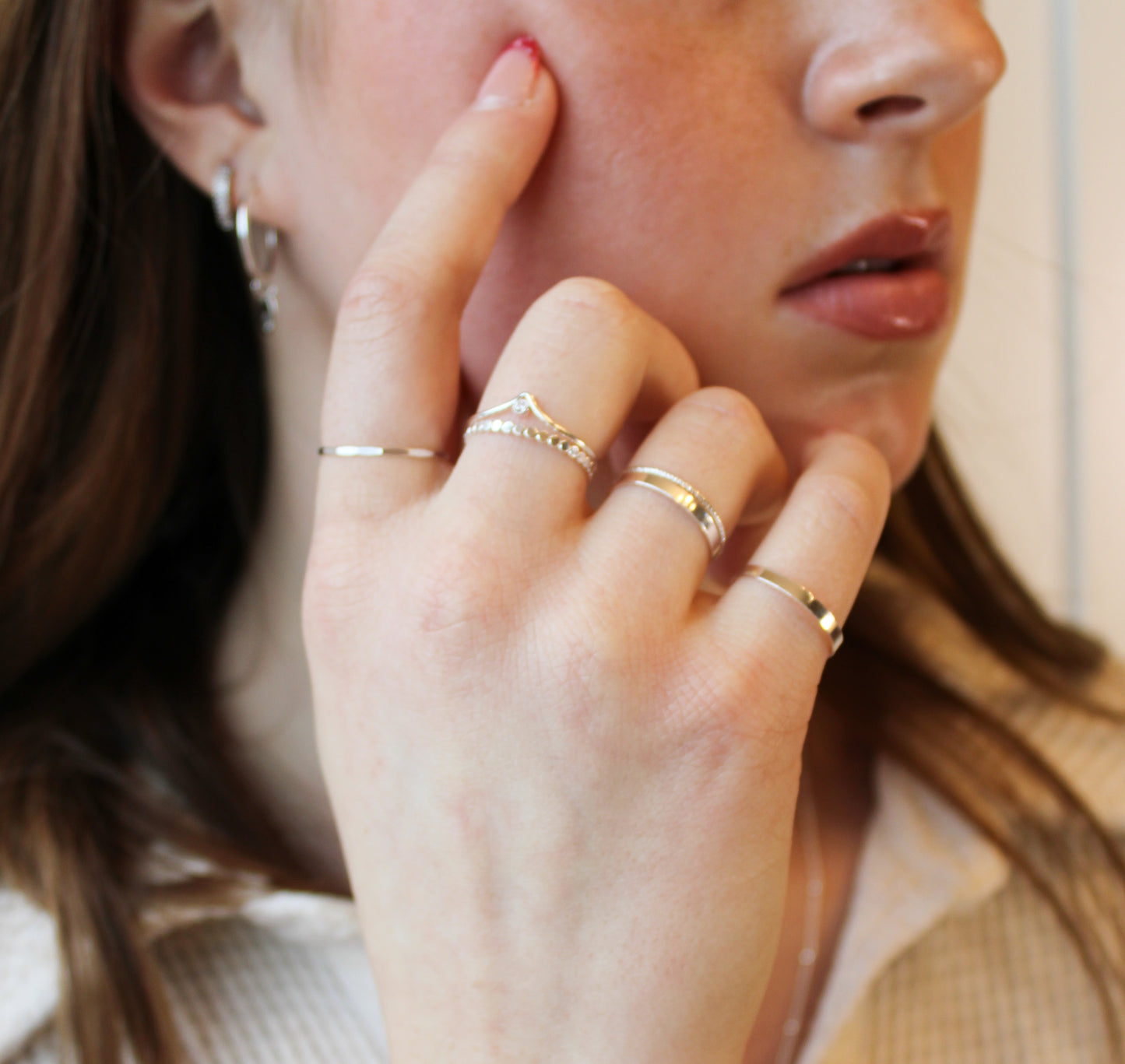 Sterling Silver Dot Ring