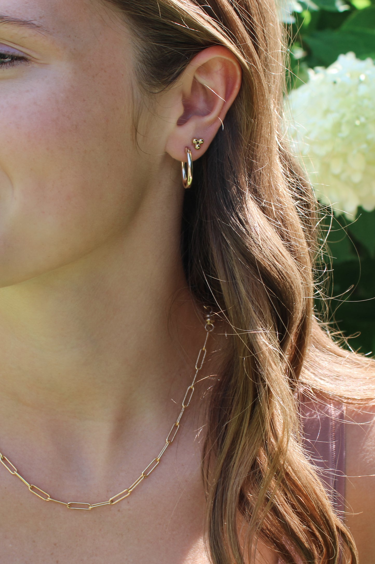 Lux Gold-filled Oval Hoops