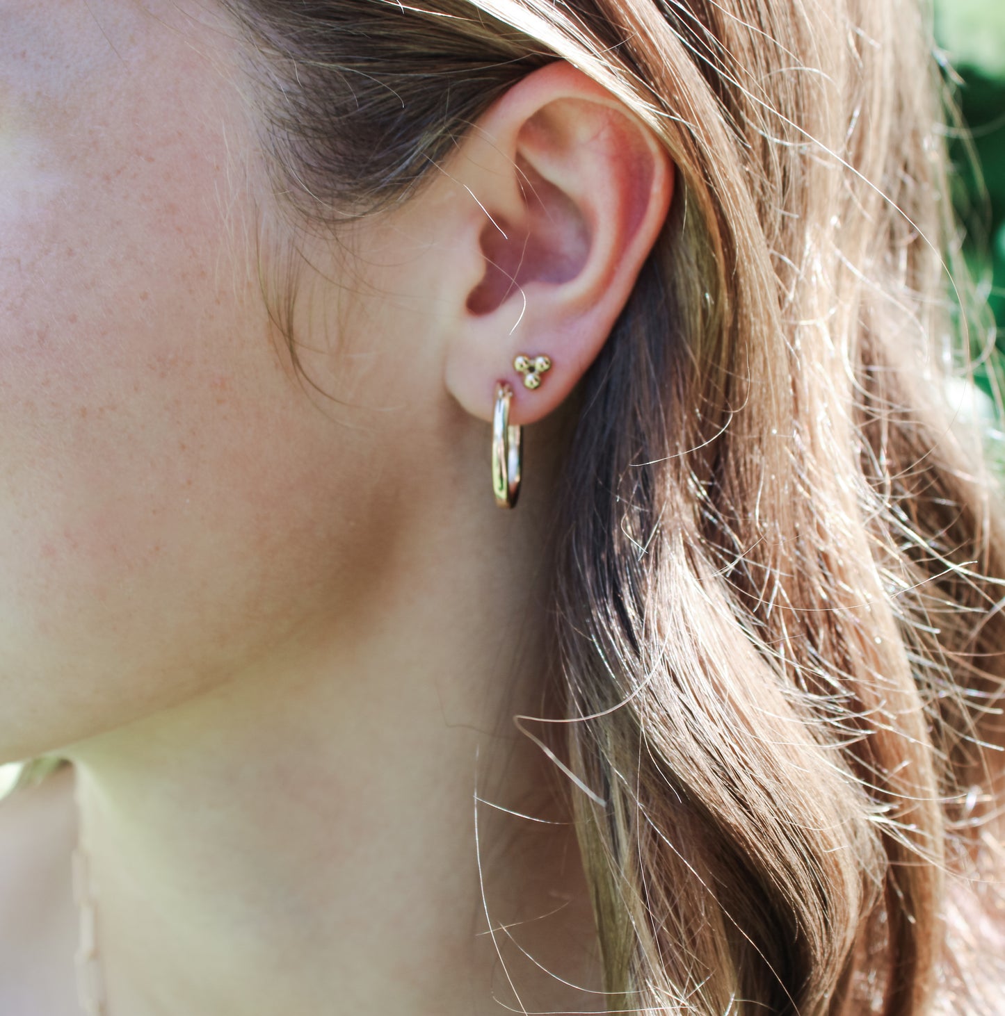 Lux Gold-filled Oval Hoops