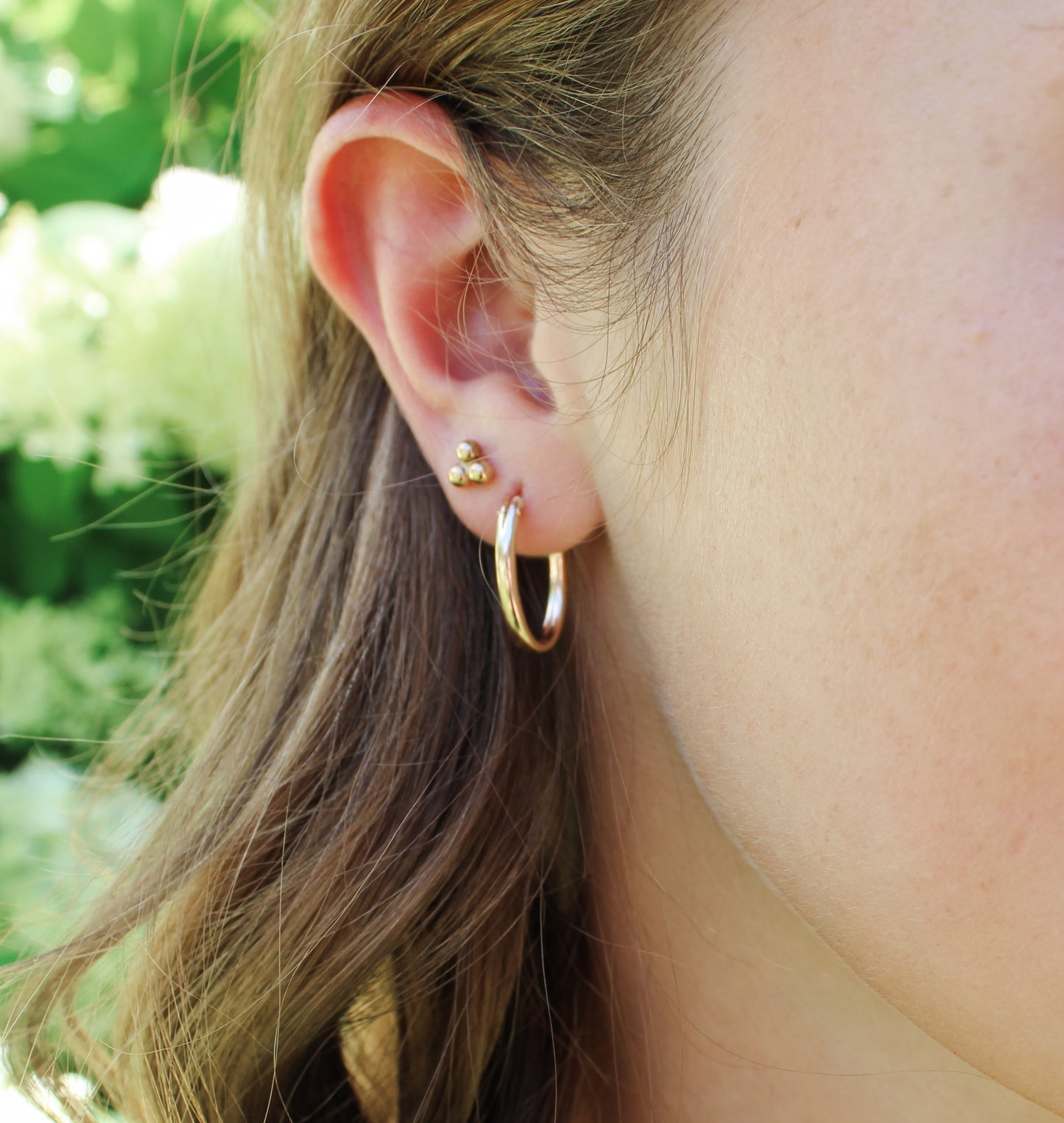 Lux Gold-filled Oval Hoops